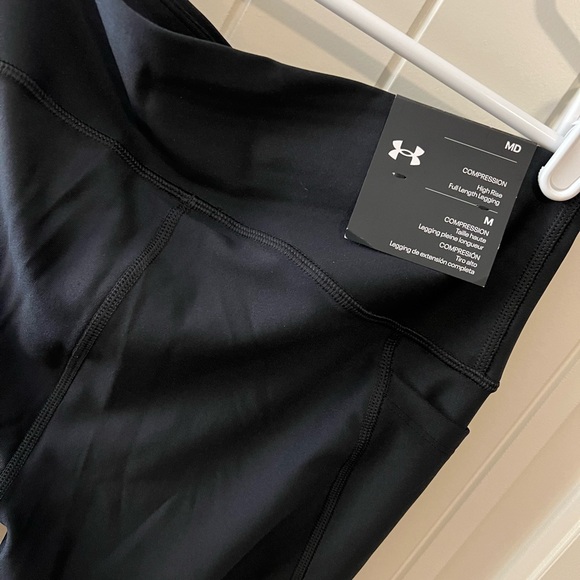 Under Armour Women's Black Compression Leggings - Picture 4 of 11